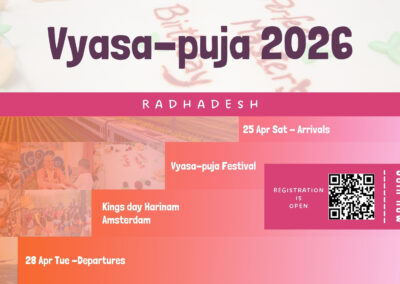 Vyasa-puja and Kingsday 2026