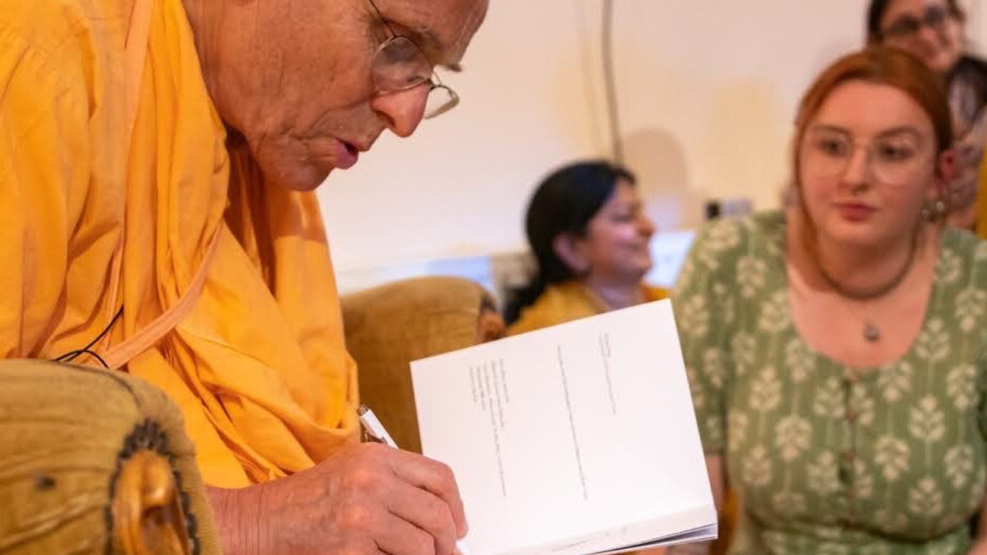 Kadamba Kanana Swami writing