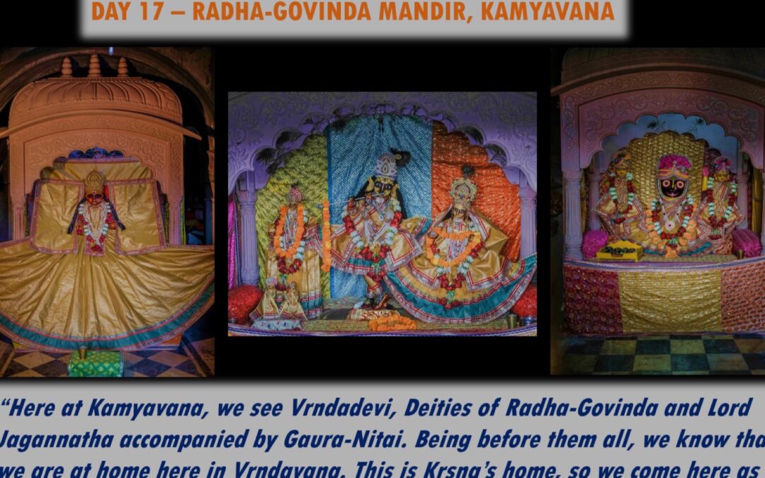 eParikrama 2020 Day 17 – Radha-Govinda Mandir, Kamyavana