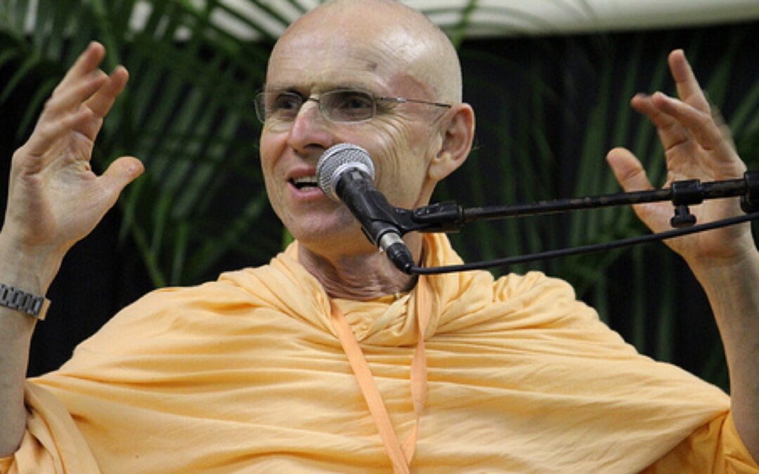 In the hands of a vaisnava
