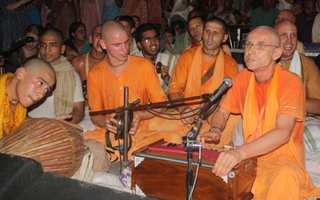 Krishna Appears As Gauranga With His Associates