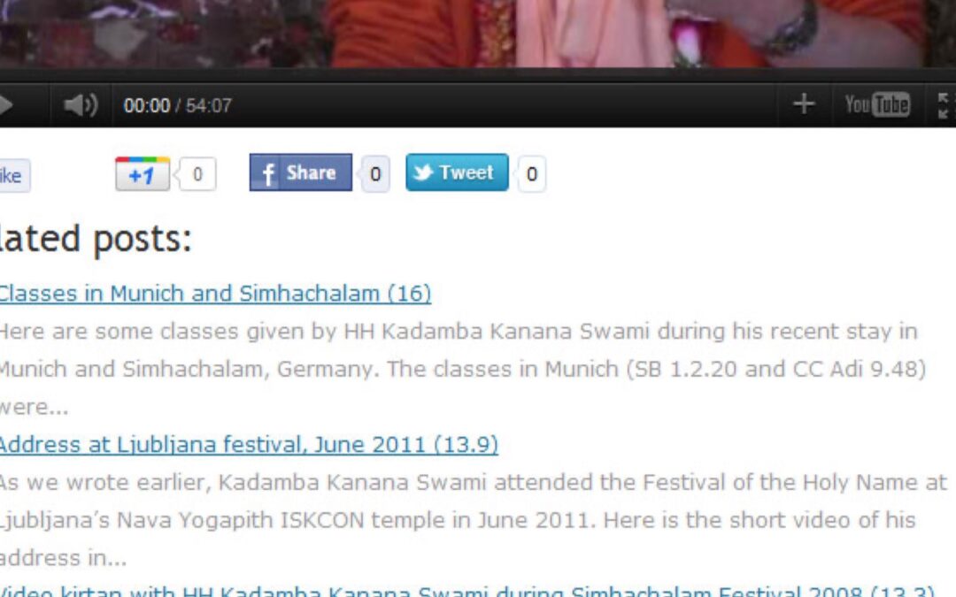 Growing An Attachment to Krishna